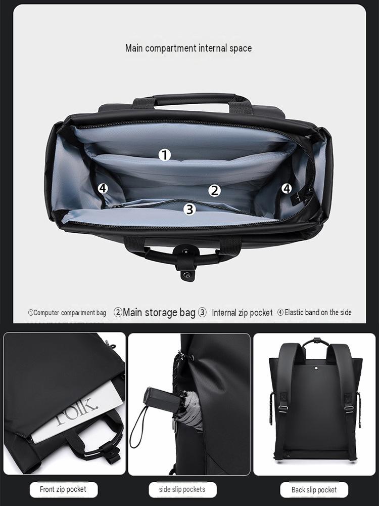 2026 Oxford Waterproof Laptop Backpack 16 Inch Luggage Strap Lightweight Urban Commuter Travel Bag for Men Women