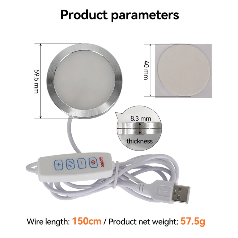 Lab Led Lamp Kit Adjustable Light Kit Led Light Parts Hardware DIY Model White /Cold/Warm Light Without Lamp Shell