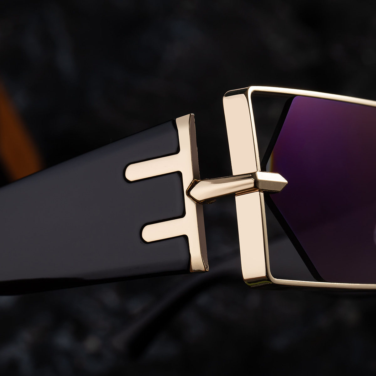 New Personalized Hollow Sunglasses Hip Hop Fashion Sunglasses , Men's and Women's Glasses