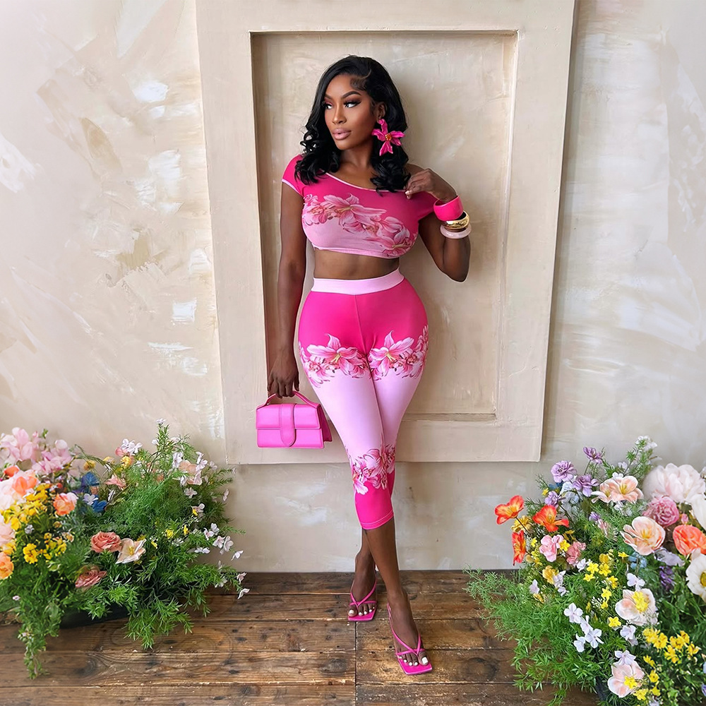 Free delivery of high-quality 2026 new summer women's clothing hot selling top and pants set