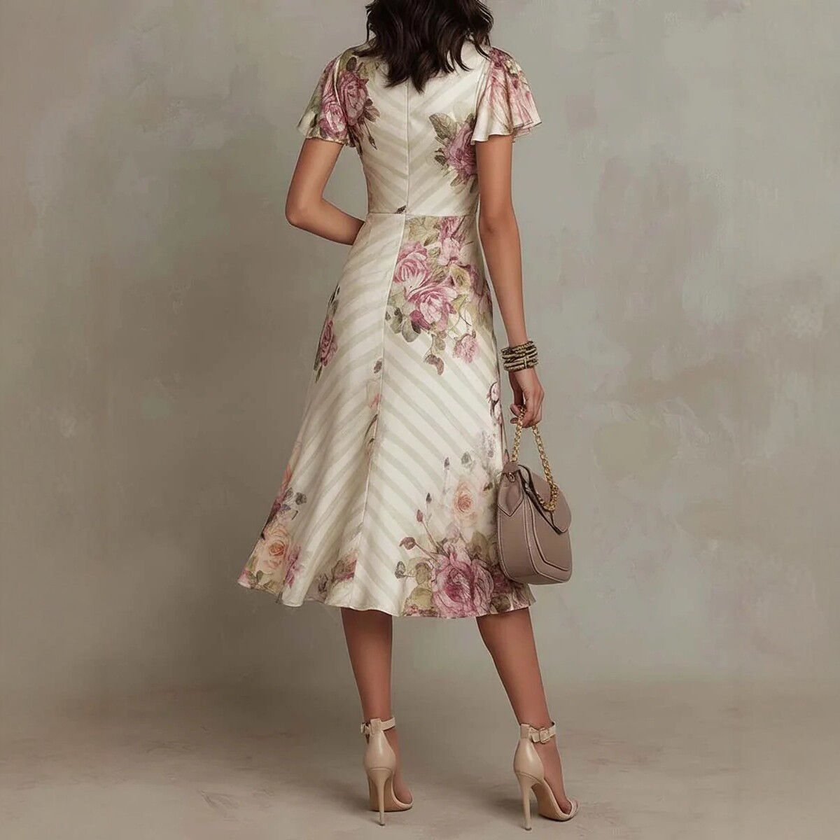 Free delivery of high-quality 2026 new summer women's clothing hot selling V-neck ruffled dress