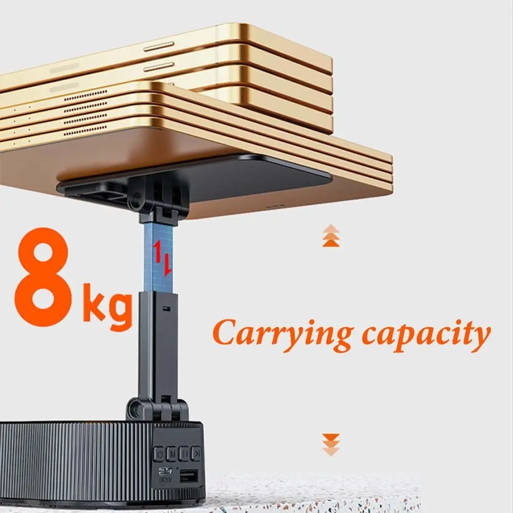 4 in 1 Phone Charging Stand with Speaker HD Sound Non-Slip Power Banks Bracket Portable Foldable Bluetooth Audio Phone Holder