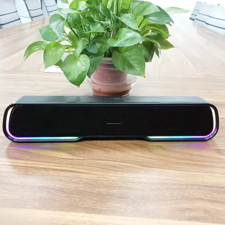 RGB lights Wireless Bluetooth Speaker Bluetooth 5.3 Speaker For TV Pc Laptop Gaming Home Theater Surround Audio System