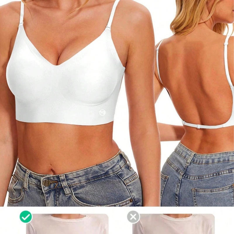 Hot summer big U backless multiple wearing methods gathering bra