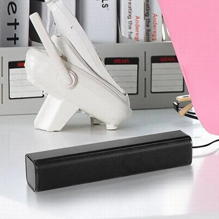 Compact Bluetooth Soundbar Mini Desktop Speaker USB Powered