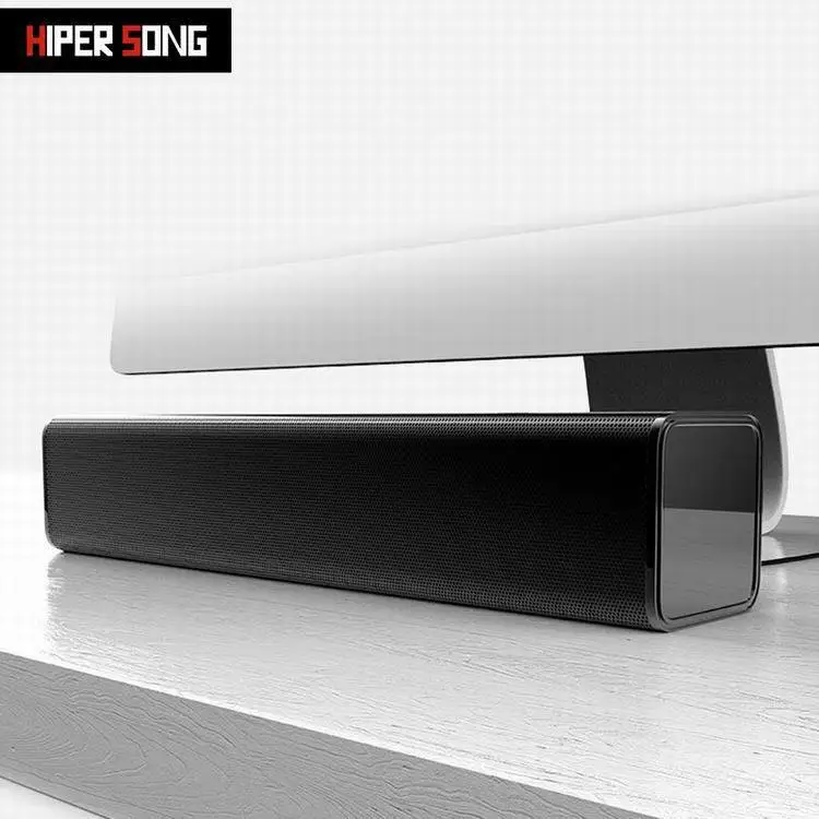 Compact Bluetooth Soundbar Mini Desktop Speaker USB Powered