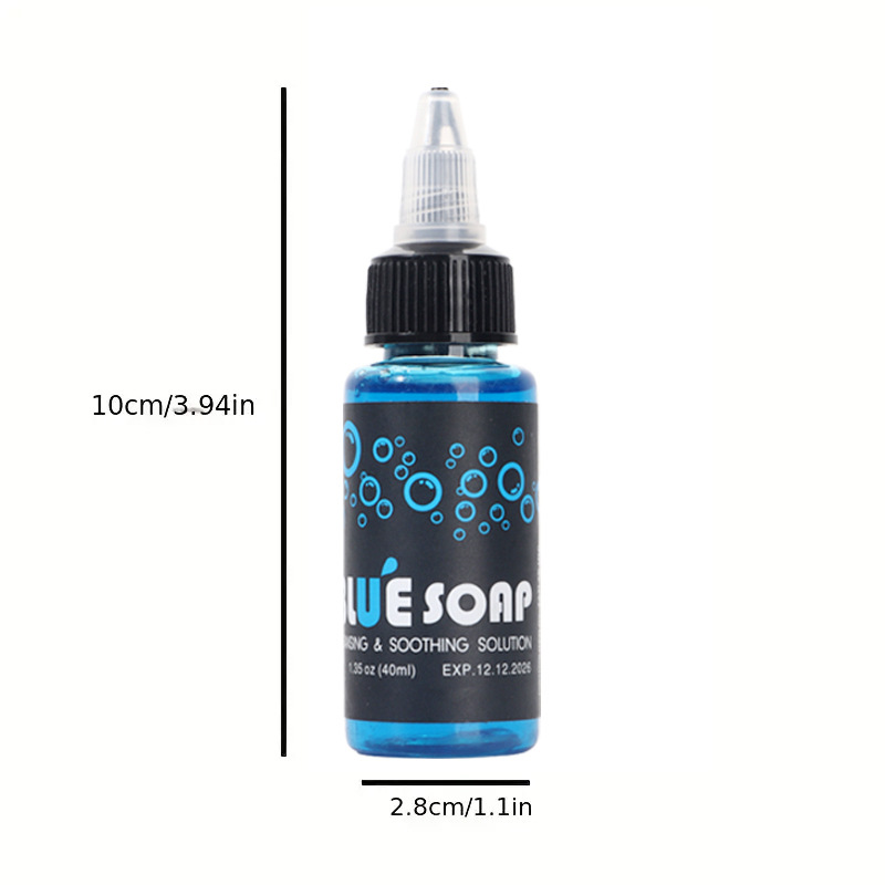 40ML Blue Algae Tattoo Foam Cleanser 40ML Tattoo Disinfectant Cleaning Liquid Tattoo Supply For Tattoo Skin Care