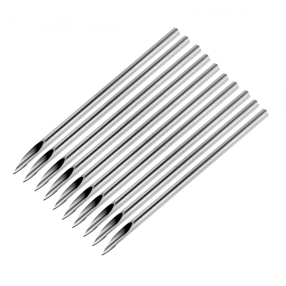 80pcs Mixed Disposable Body Piercing Needles Tattoo Piercing Tool Stainless Steel Punch Needle Beauty Body Tattoo Accessory