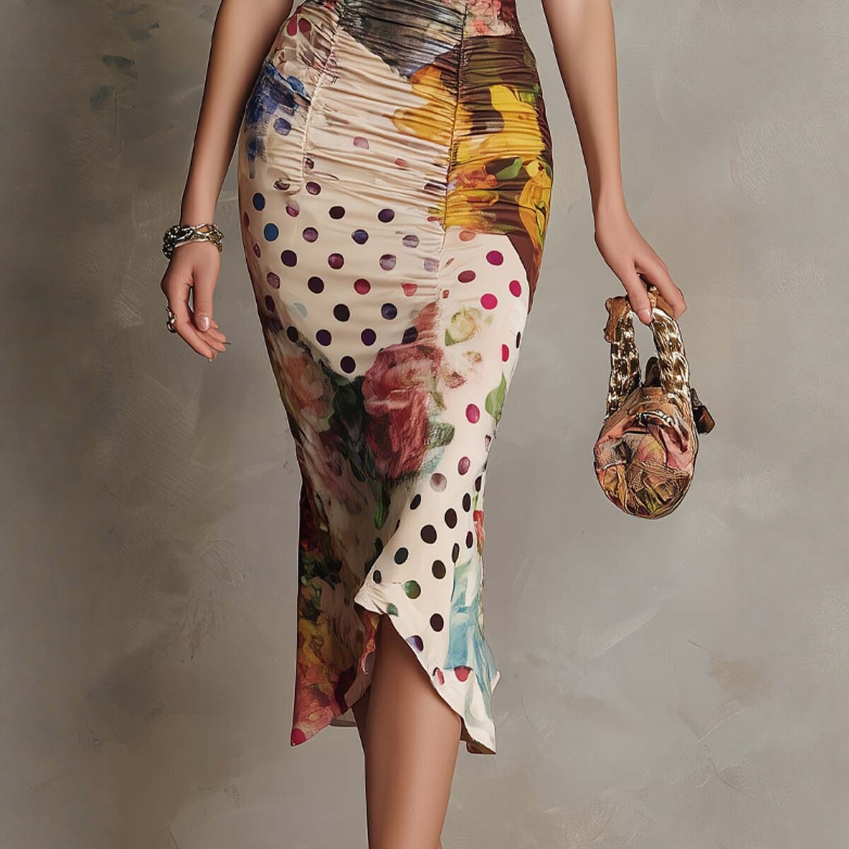 Free delivery of high-quality 2026 new summer women's clothing hot selling slim fit waist cinched banquet dress skirt