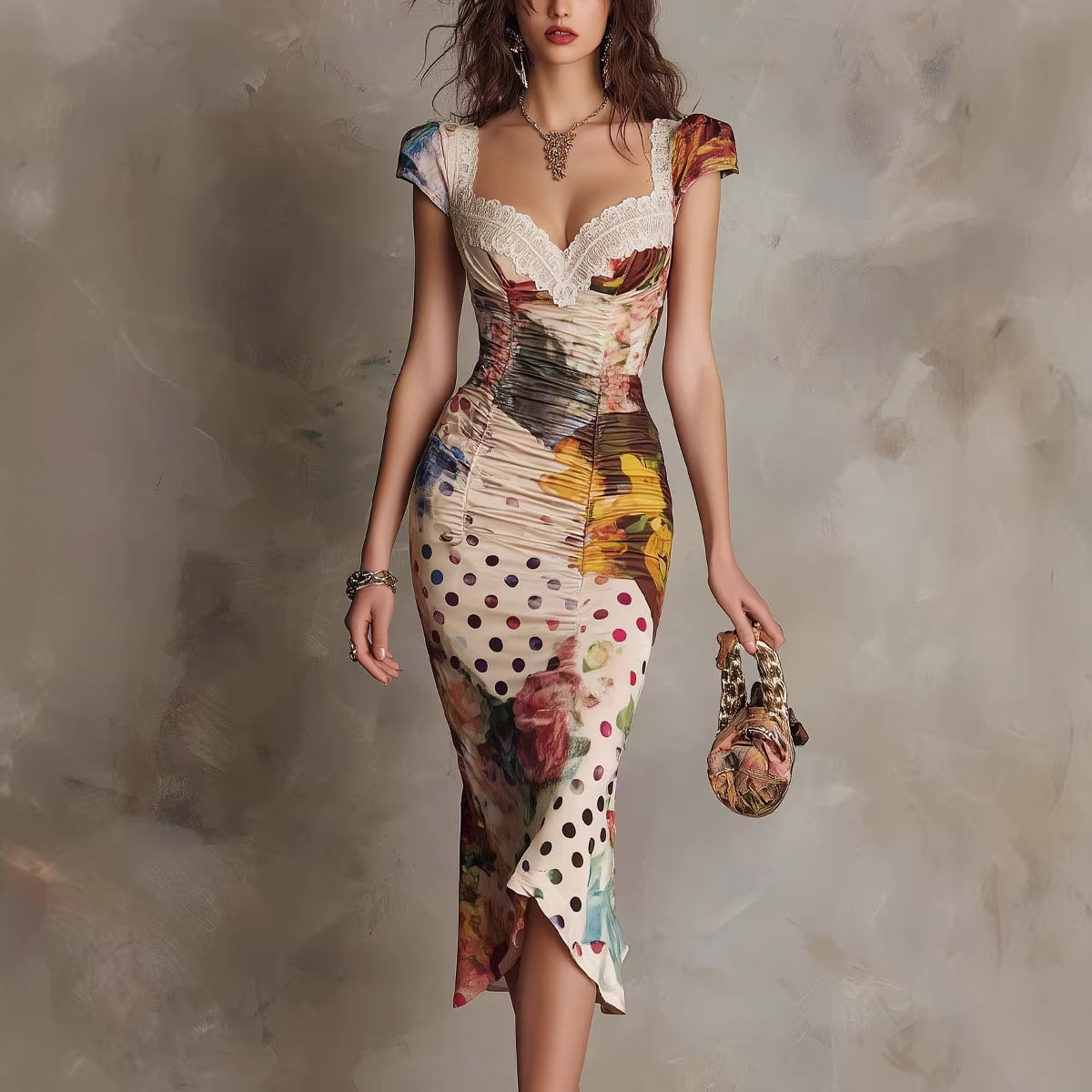Free delivery of high-quality 2026 new summer women's clothing hot selling slim fit waist cinched banquet dress skirt
