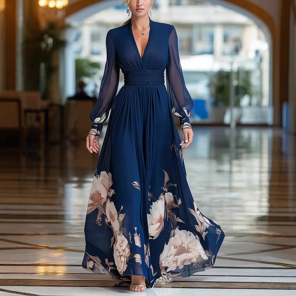 Free delivery of high-quality 2026 new summer women's clothing hot selling mesh French slim fit dress