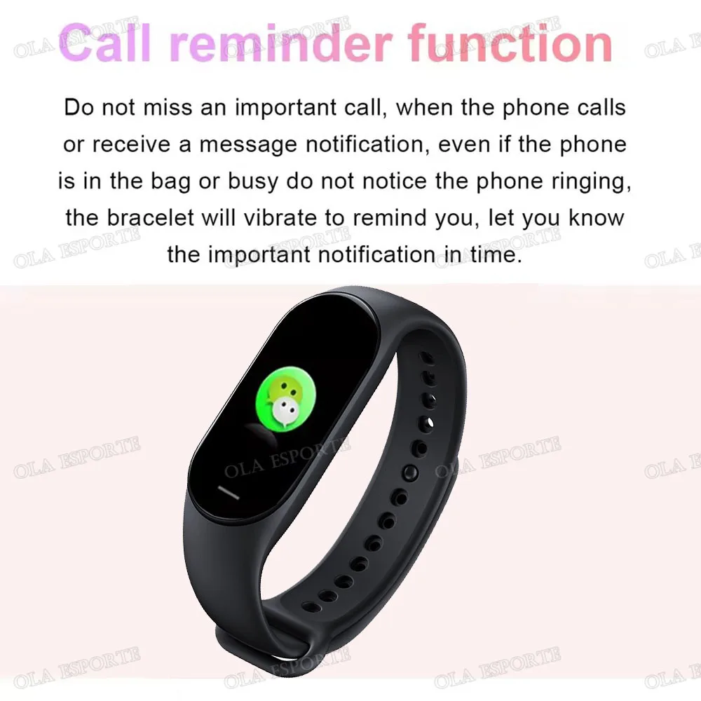 M9 Smart Watch Men Women Fitness Smart Bracelet Sports Band Heart Rate Blood Pressure Monitor Waterproof Multi-function Watches