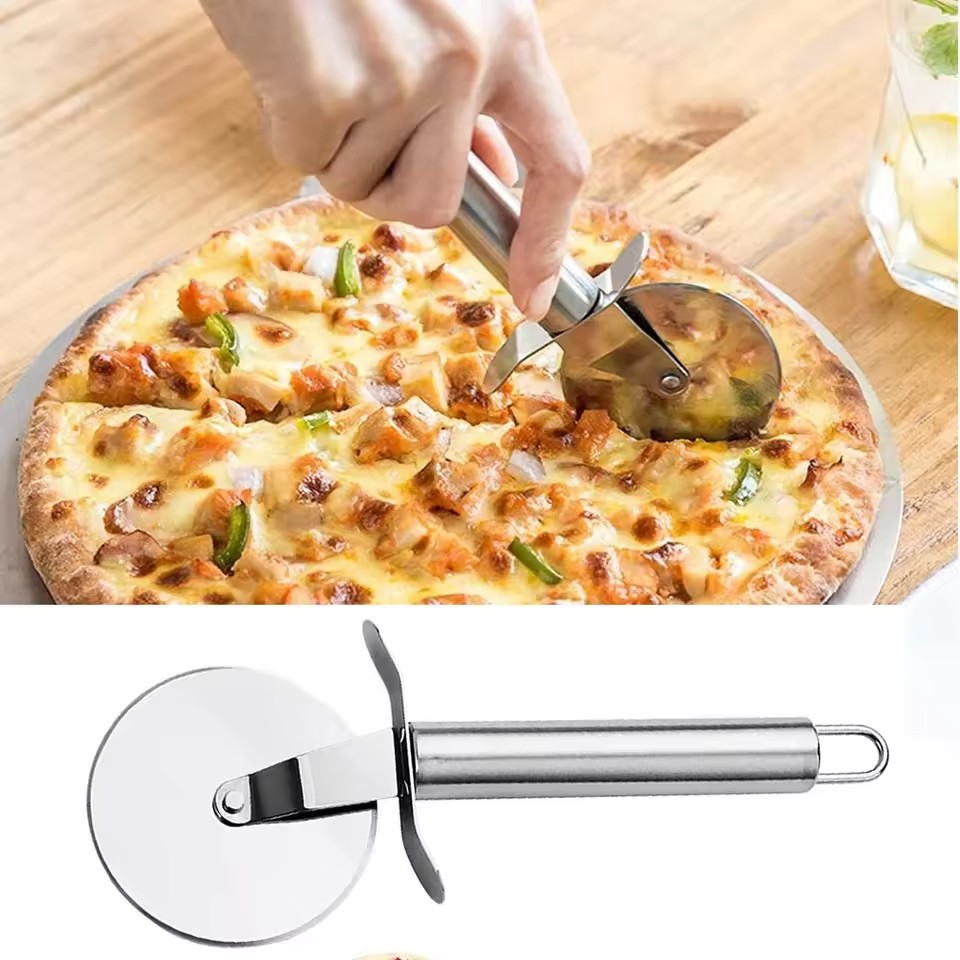 Pizza Cutter Stainless Steel Pizza Knife Cake Bread Pies Round Knife Pastry Pasta Dough kitchen Baking Tools