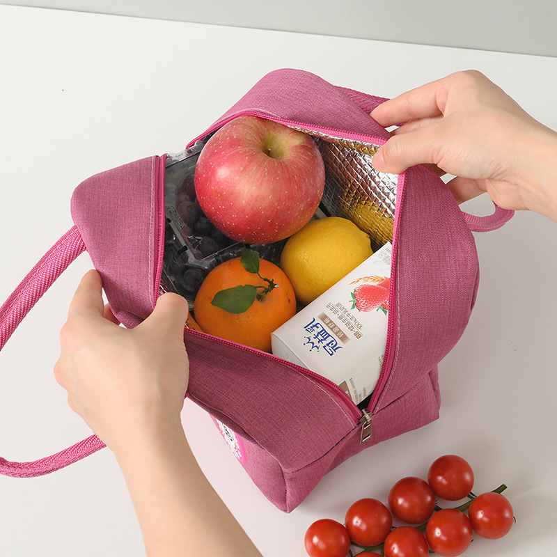 Portable Lunch Bag Canvas Insulated Box Thermal Cold Food Container Students Insulated Freezer Bag Keep warm Camping Picnic Bag