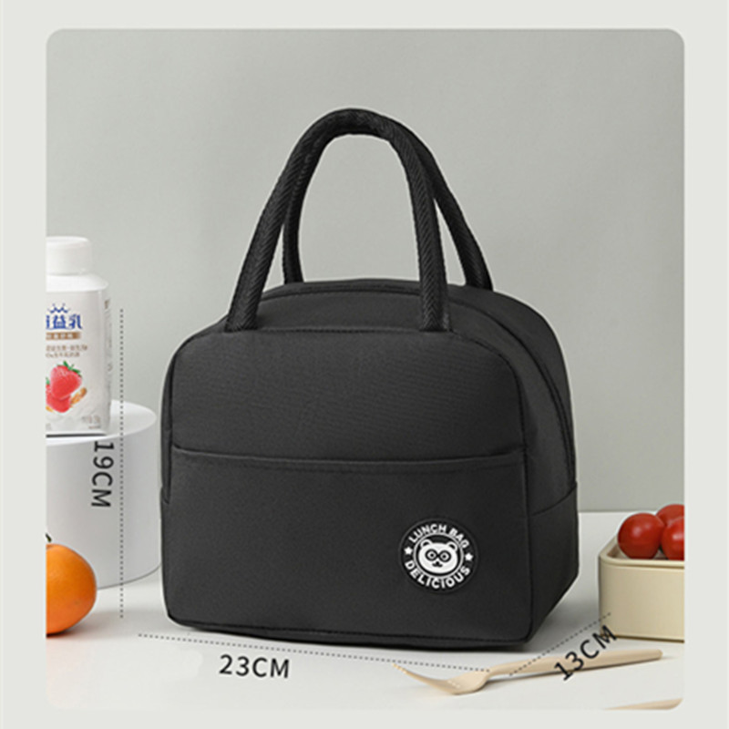 Portable Lunch Bag Canvas Insulated Box Thermal Cold Food Container Students Insulated Freezer Bag Keep warm Camping Picnic Bag