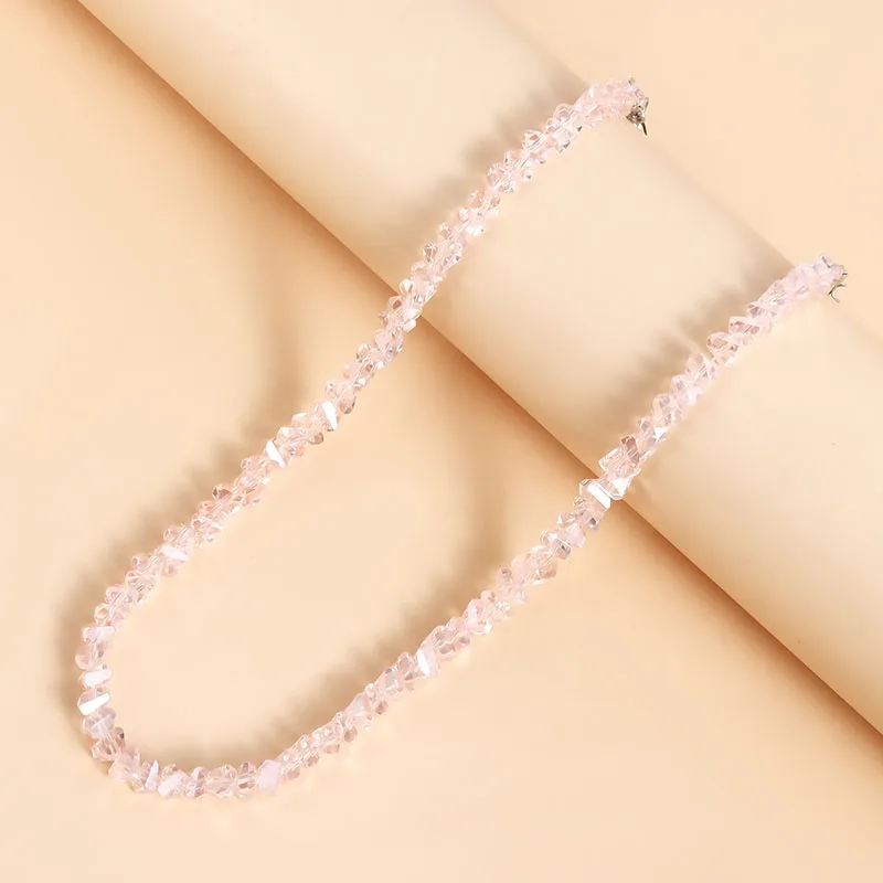 wholesale Transparent Crystal Irregular Beaded Choker Necklace