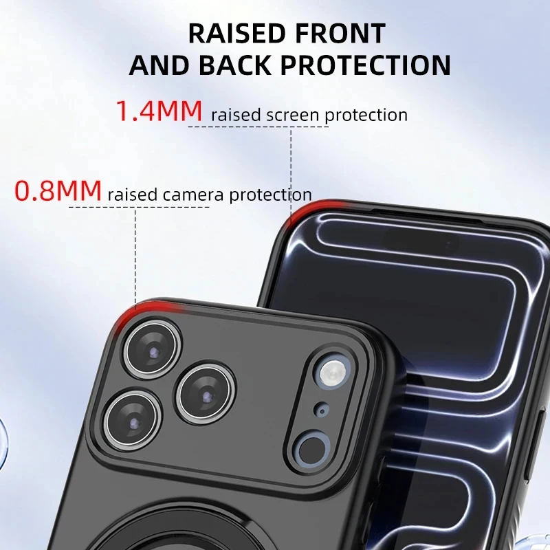 Luxury Magnet 360 Rotating Stand Armor Magnetic Phone Case for IPhone 13 14 15 Pro Max 15Pro 14Pro 13 Promax Protection Cover