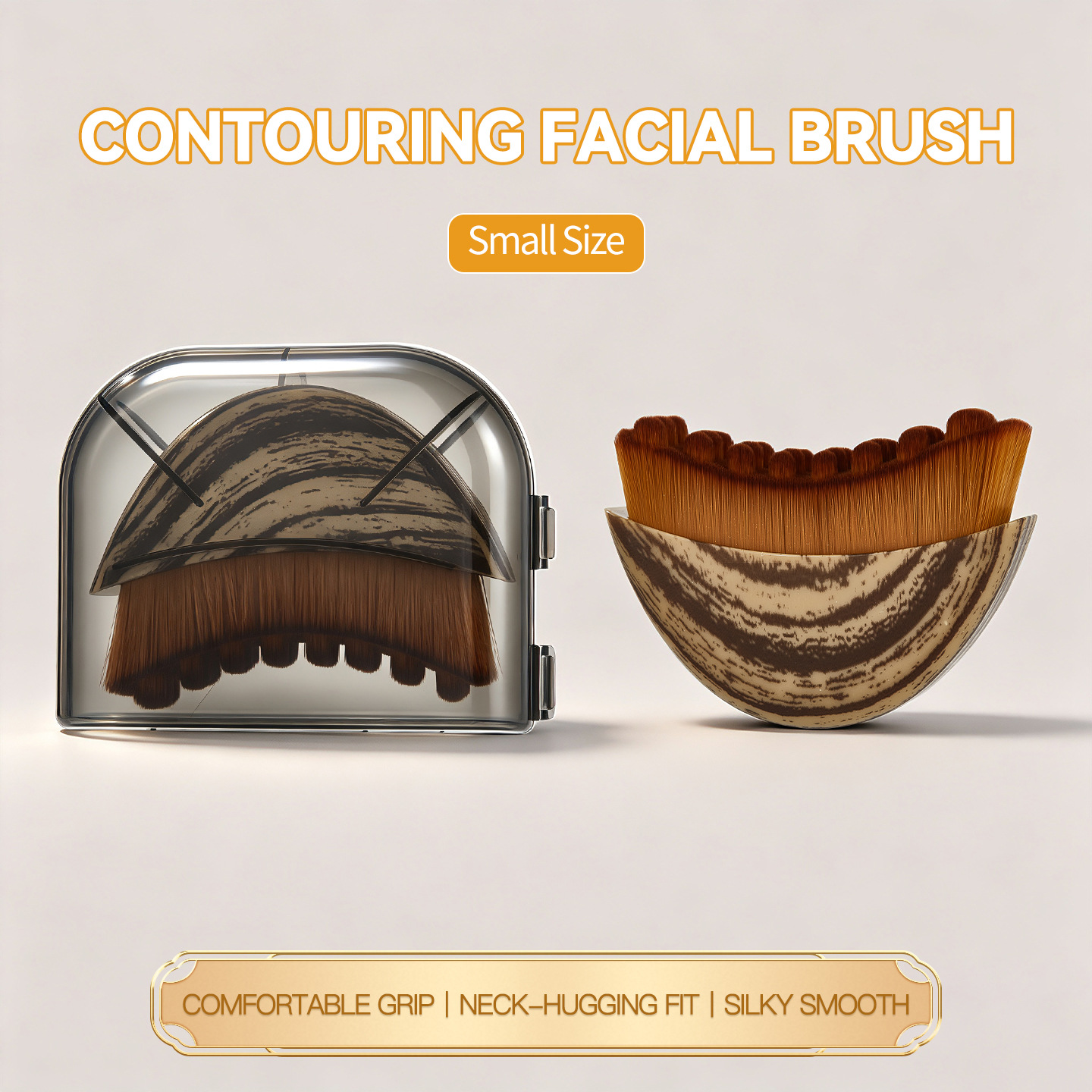 3-in-1 Contour Facial Brush — Gua Sha Scraping Massager for Eye & Neck Care, Lifting & Sculpting Beauty Tool
