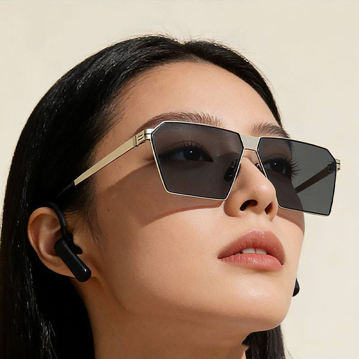 New Retro Boxy Ultra Light Men's Sunglasses, High-end Driving Sunglasses, Outdoor UV Protection