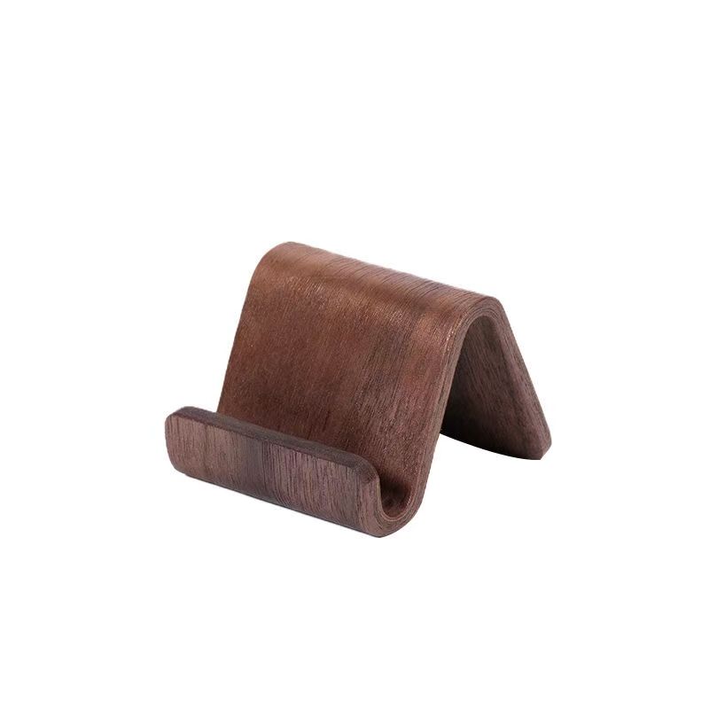 Walnut Wood Phone Base Simple Universal Desktop Office Creative Stand Tablet Lazy Storage Rack