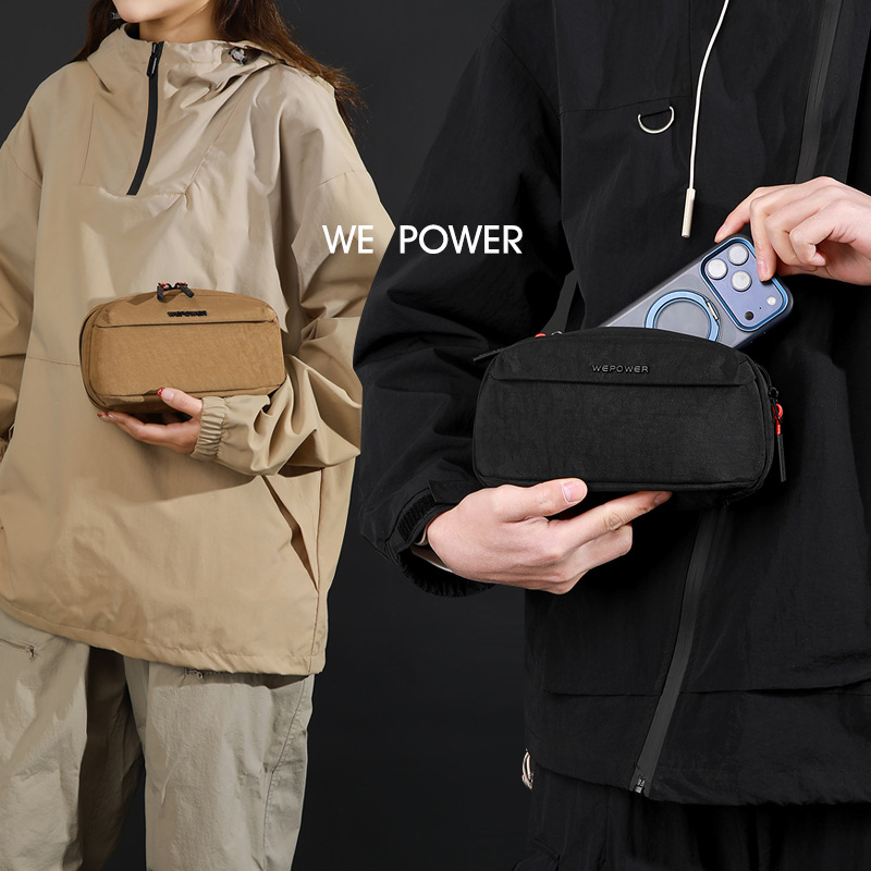 WEPOWER New Digital Data Cable Storage Bag Card bag Multi layer storage bag travel Portable Handbag