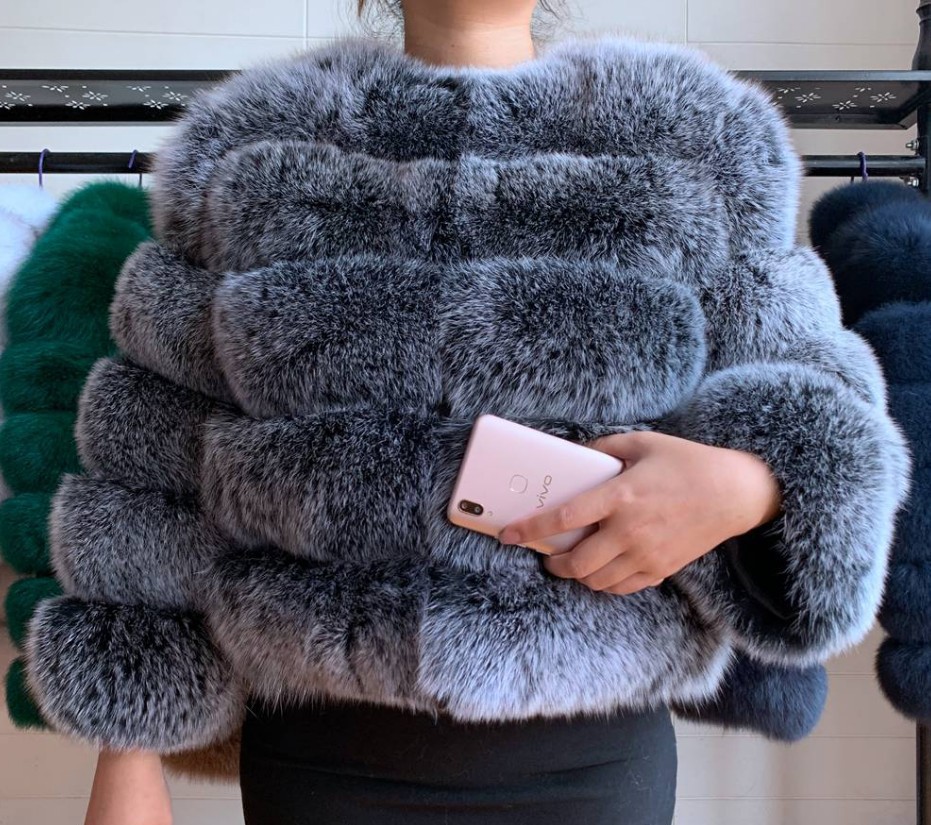 Hot-Selling Fur-Style Fox Fur-Imitation Fur Coat Women's Short-Sleeved Long-Sleeved Faux Fur Coat