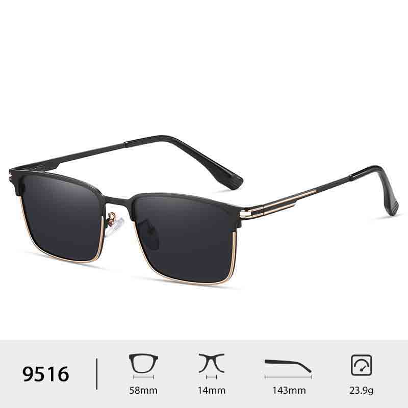 Lightweight Square Metal UV400 Polarized Sun Glasses TAC Lens Unisex Fashion Eyewear Fit Cycling Daily Party Casual Outdoor Wear