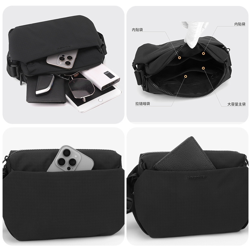 WEPOWER New model Men's Lightweight Shoulder Bag for travel Leisure and Minimalist Outdoor Travel Crossbody Bag