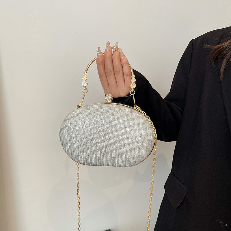 Ladies' trendy bag  new fashionable bright star shoulder bag  ladies' versatile casual light luxury chain crossbody box bag