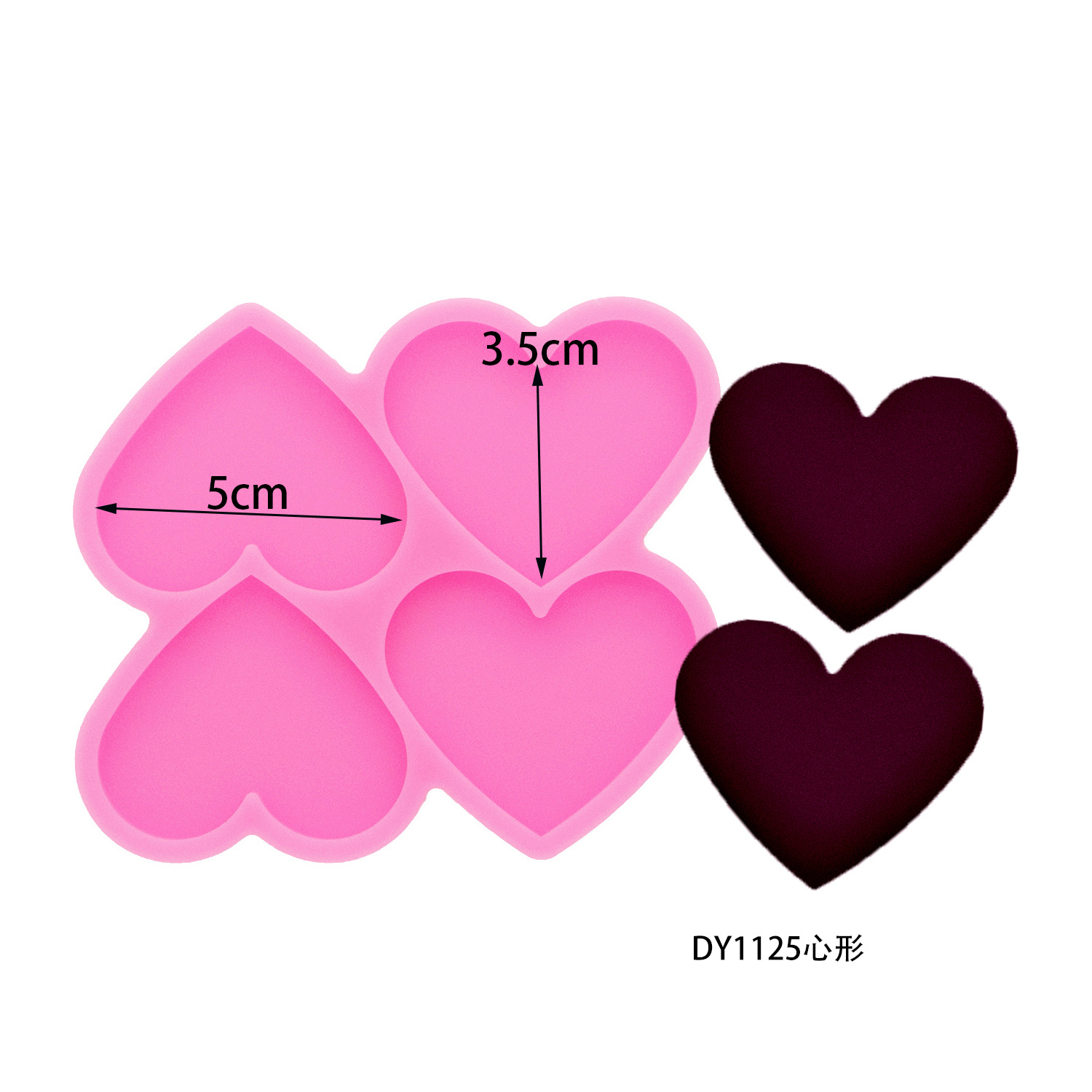 1.7inch Irregular Circle Silicone Resin Mold Epoxy Casting Molds For DIY Phone Grip or Badge Buddy