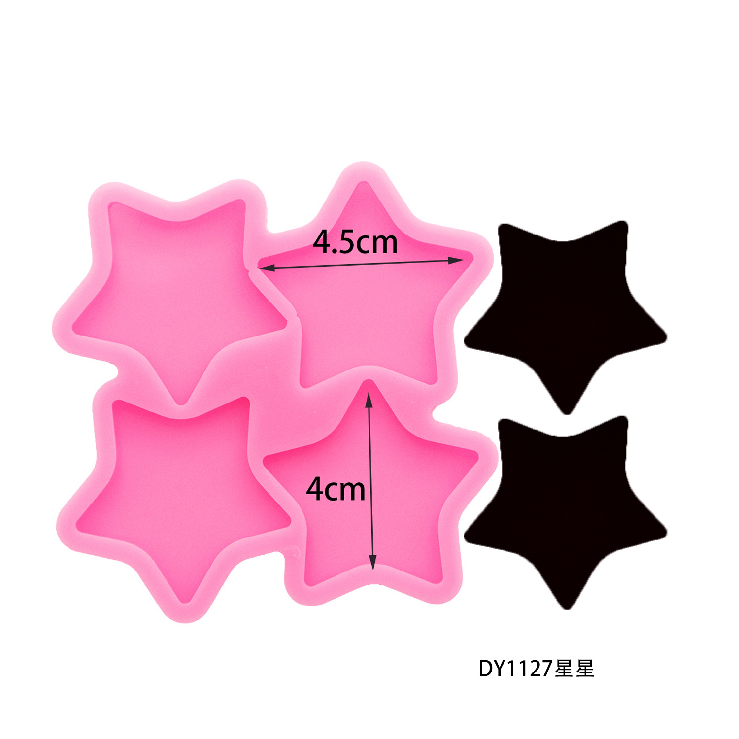 1.7inch Irregular Circle Silicone Resin Mold Epoxy Casting Molds For DIY Phone Grip or Badge Buddy