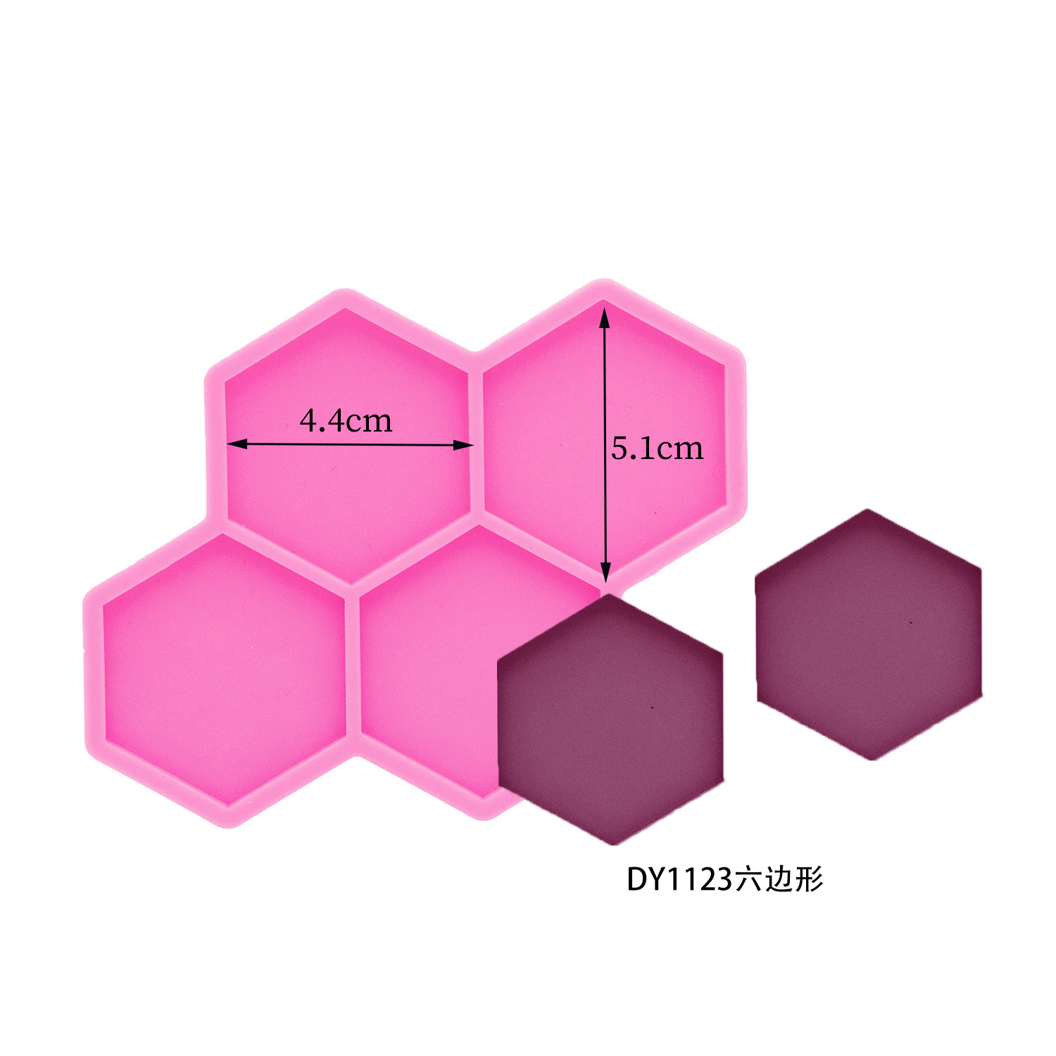 1.7inch Irregular Circle Silicone Resin Mold Epoxy Casting Molds For DIY Phone Grip or Badge Buddy