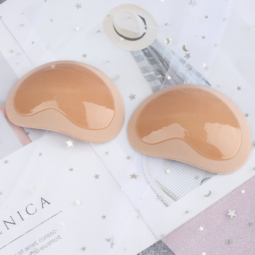 2-pack heart-shaped breast pads, self-adhesive sponge pads, inserts, underwear accessories, thickened and detachable breast pads