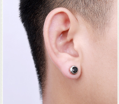 Color Diamond Earrings Men And Women Without Pierced Ears Stainless Steel Earrings Magnet Earrings