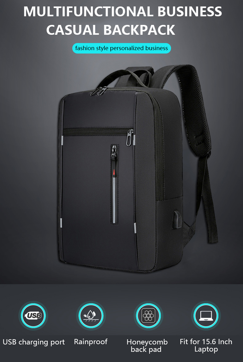 Waterproof Business Backpack Men USB School Backpacks 15.6 Inch Laptop Backpack Large Capacity Bagpacks for Men Back Pack Bags