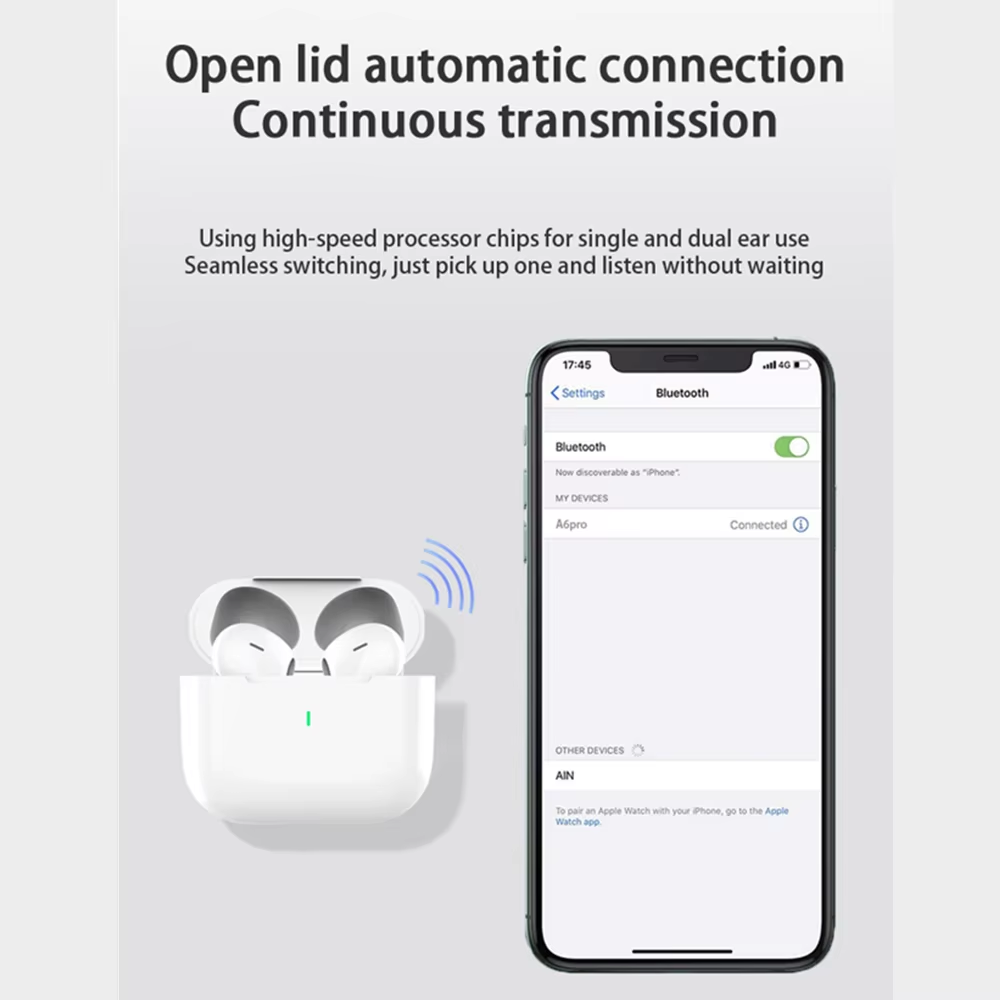 2026 TWS Air Pro Wireless Bluetooth Earphones Headphones HiFi Sound Low Latency Noise Reduction Earbuds for IPhone Android