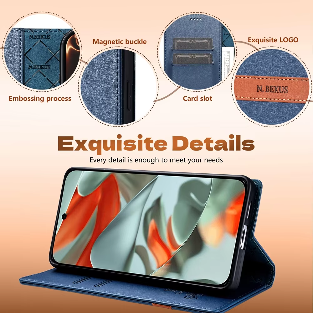 Luxury Flip Leather Case For Google Pixel 11 11Pro 10 10Pro 9 Pro XL 9A 8 8 Pro 8A Wallet Card Slot RFID Blocking Phone Case