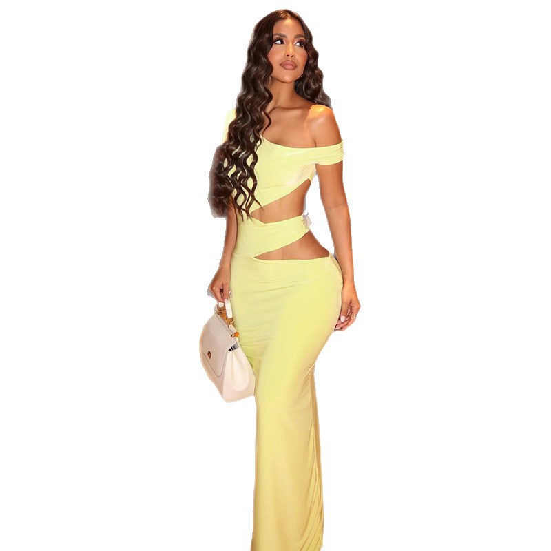 Free delivery of high-quality 2026 new summer women's clothing hot selling slim fit one-step dress
