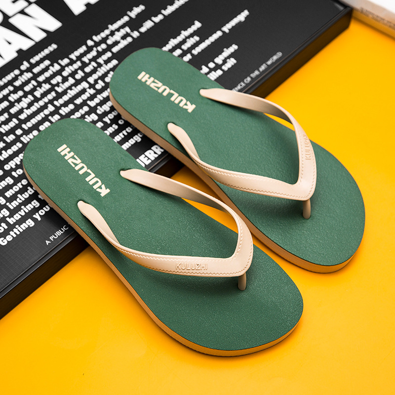 Fashionable and trendy flip flops for summer wear  men's sandals with soft soles and anti slip slippers  beach sandals