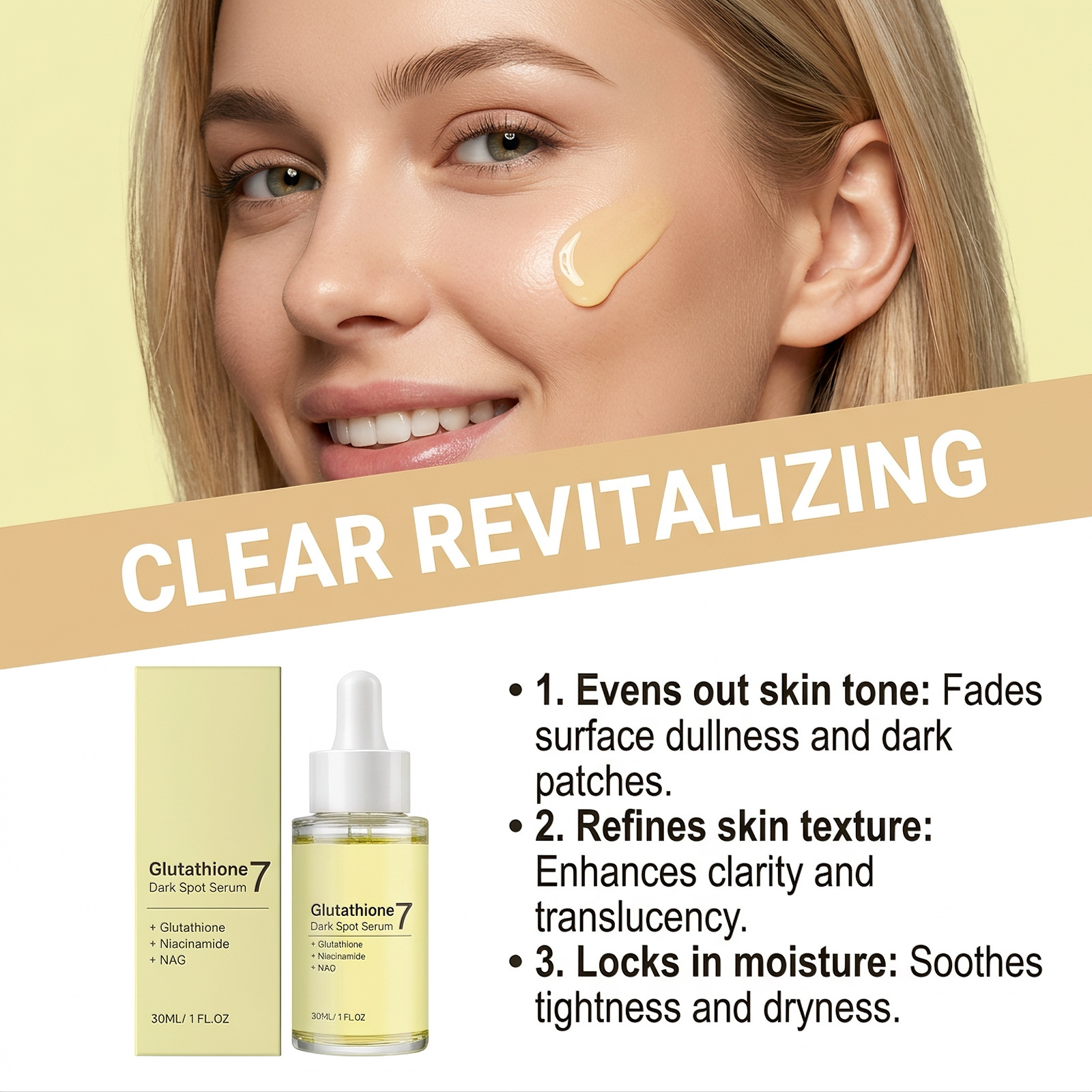 Spot Removing&Moisturizing Essence Moisturizing and Comfortable Facial Skin Lock water, clear and glossy coating