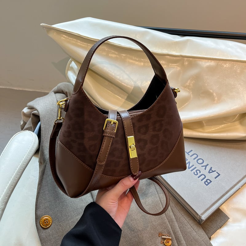 Advanced Women's handbag New Fashionable Crossbody Bag Frosted Retro Popular hand-held dumpling Bag