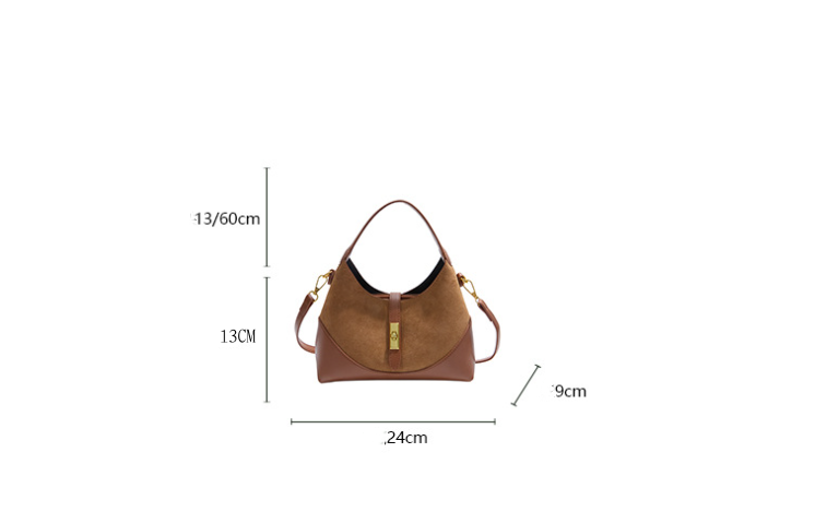 Advanced Women's handbag New Fashionable Crossbody Bag Frosted Retro Popular hand-held dumpling Bag