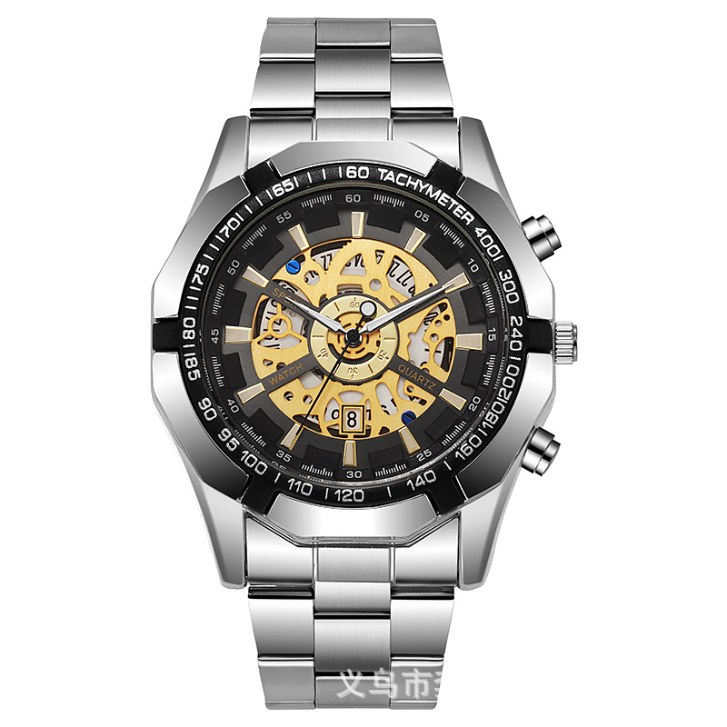 Business Men's Watches Waterproof Calendar Luminous Fashion Quartz Watch For Man Stainless Steel Male Clock Reloj Hombre