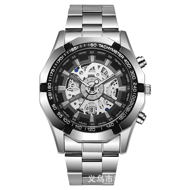 Business Men's Watches Waterproof Calendar Luminous Fashion Quartz Watch For Man Stainless Steel Male Clock Reloj Hombre