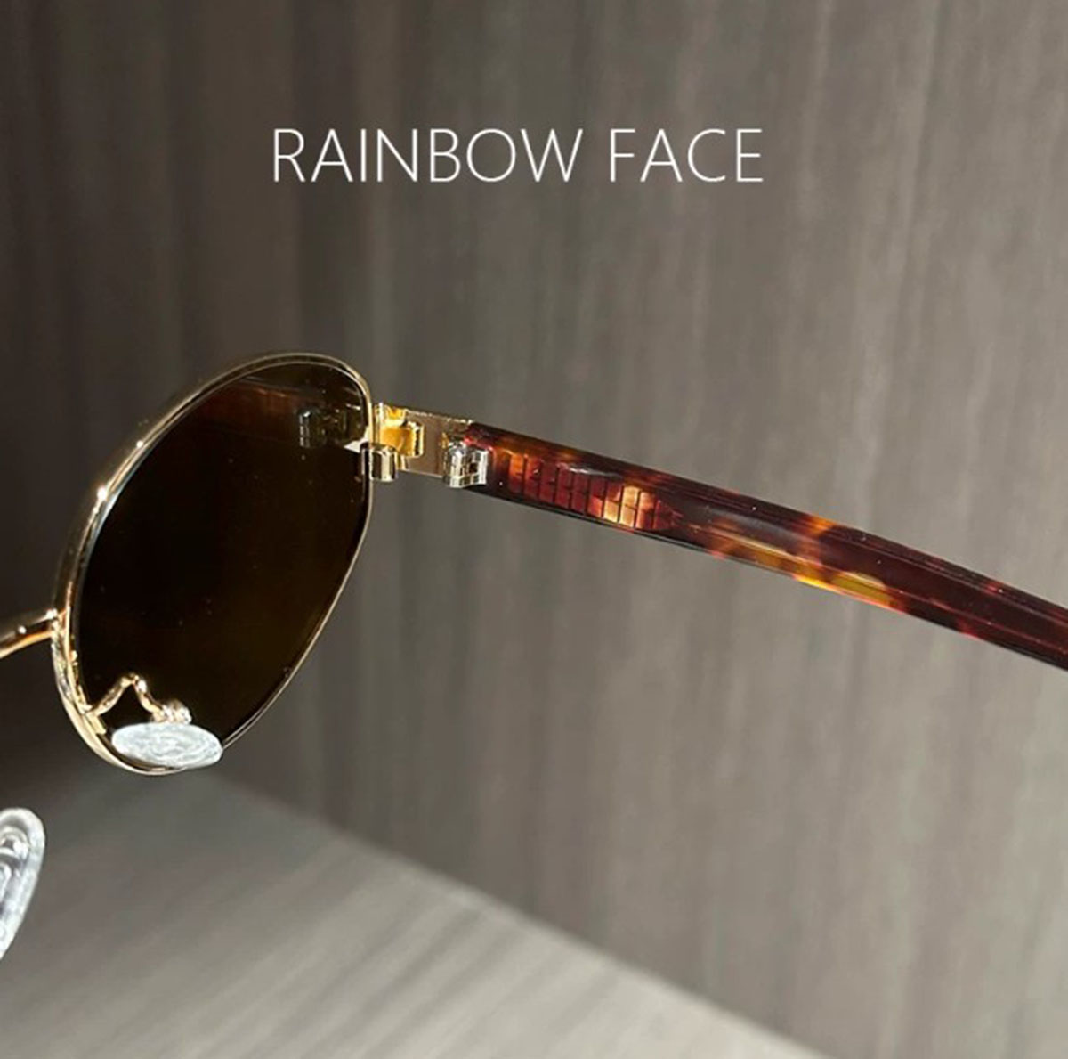 Elliptical Brown Leopard Print Leg Retro Old Money Style Sunglasses for Women with Round Face Sunglasses