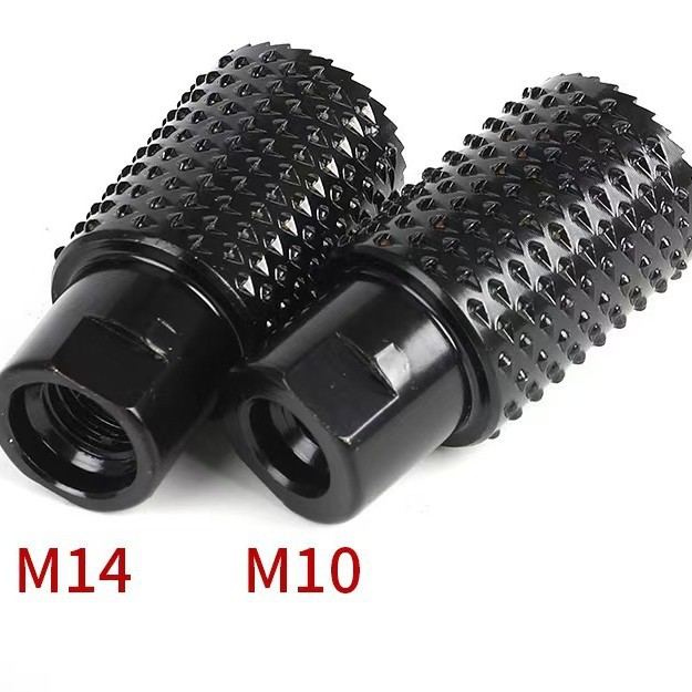 2PCS M10/M14 Rotary Rasp Grinder Hole Opener Angle Wood Grinding Carving File Polish Cutter Burr Sanding Disc Head Abrasive Tool