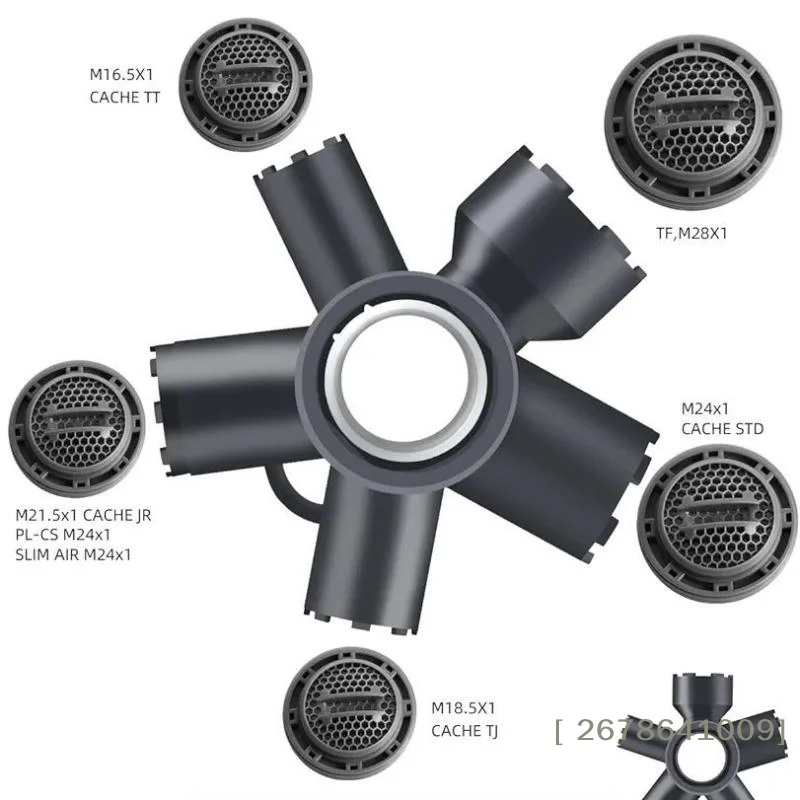 Faucet Aerator Wrench Tool 10 In 1 ABS Faucet Aerator Removal Tool For Threaded Aerator/Aerator With Housing Cut Edge&Round
