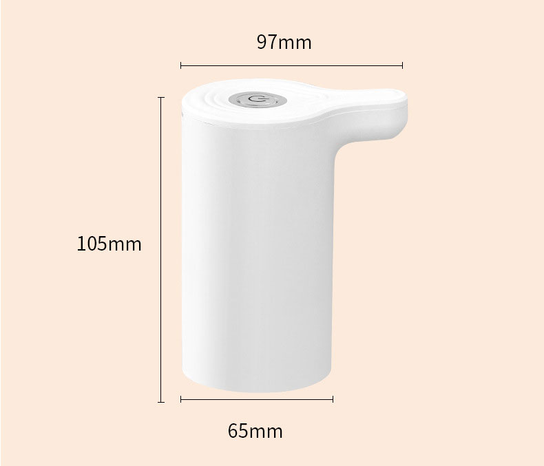 USB Rechargeable Water Pump, Electric Bottle Dispenser with 1200mAh Battery for 5 Gallon Jug, Portable Automatic Drinking Water