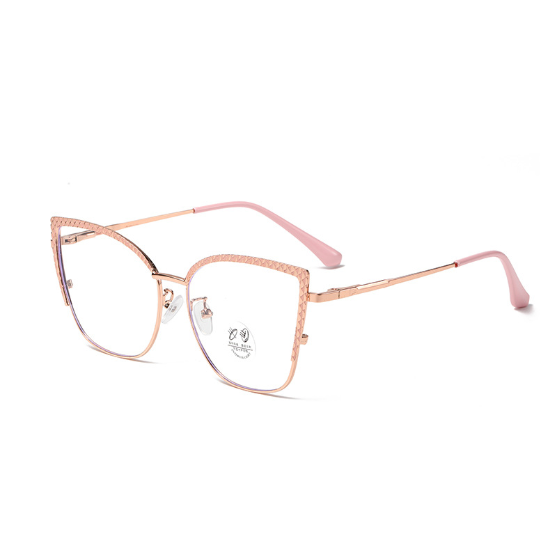 Cat Eye Shape Women's Glasses Frame Rhinestone Decoration Glasses Frame Women European American Style Women’s Eyewear Frames