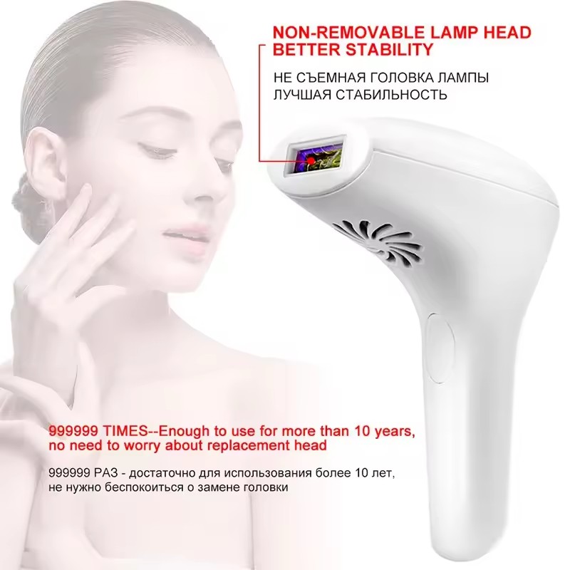 IPL Hair Removal Device 990000 Flashes for Women Painless Permanent Laser Epilator for Body Bikini and Facial Hair Home Use